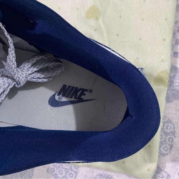 Nike Dunk Low x Louis Vuitton White and Blue Sneakers - Picture 2 of 14